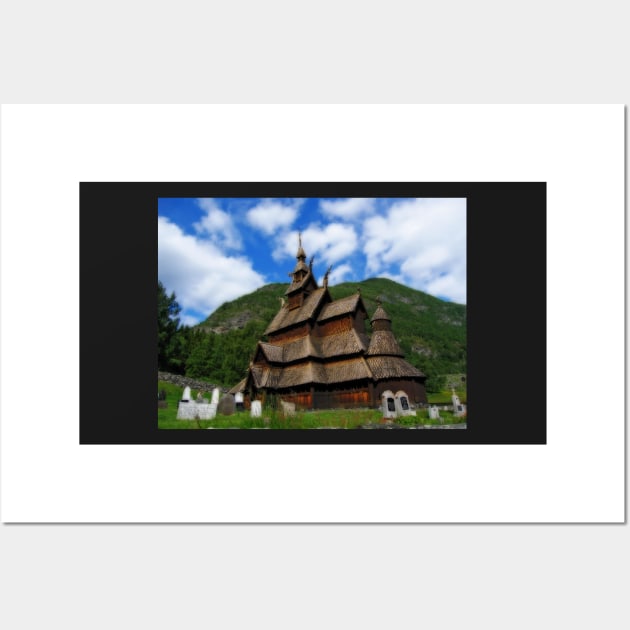 Norway. Borgund stave church. Wall Art by vadim19